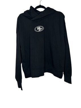 NWOT Men's Large Embroidered San Francisco 49ers Black Hoodie, MSRP $50